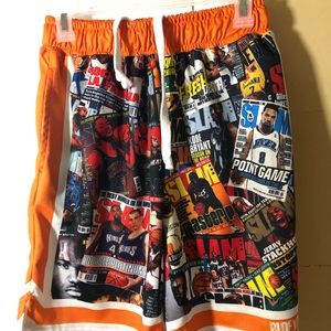 MAGAZINE BASKETBALL COLLAGE VARSITY SHORTS